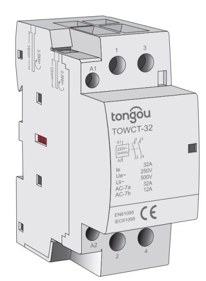 Sklopnik (kontaktor) TOWCT-23202 (2P; 32A; 2NC)