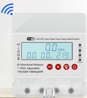 Tuya smart dvosmjerno brojilo 2P 230V/100A